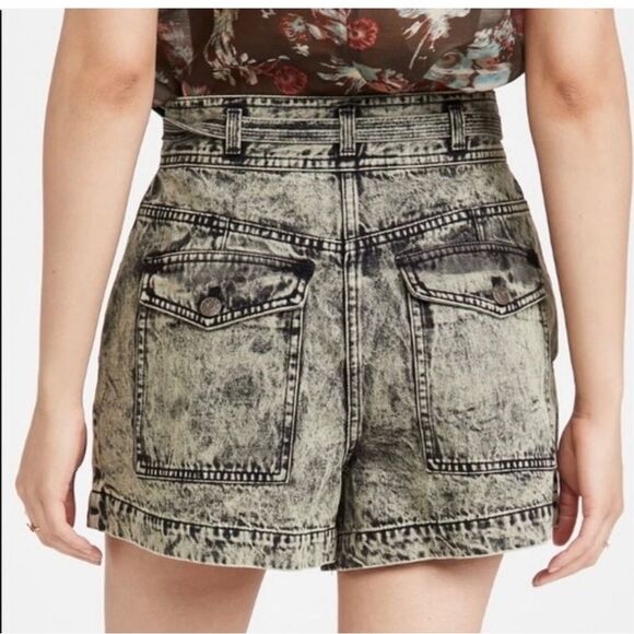 Ulla Johnson Alec Short Acid Wash Denim Jean $325 Size 6 - Picture 3 of 8